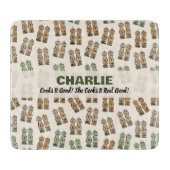 Cooks It Good Personalized Cutting Board Schneidebrett (Vorderseite)