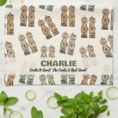 Cooks It Good Personalized  Geschirrtuch (Gefaltet)