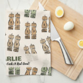 Cooks It Good Personalized  Geschirrtuch (Viertel Falte)