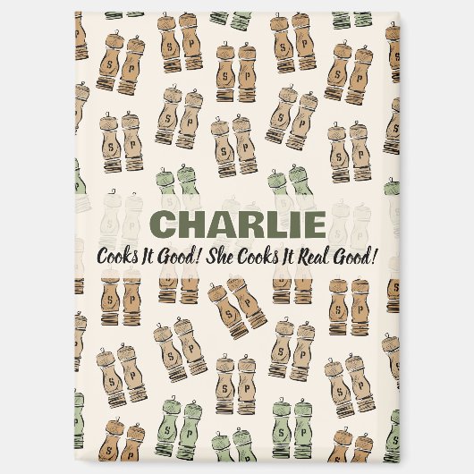 Cooks It Good Personalized  Magnet (Vorderseite)