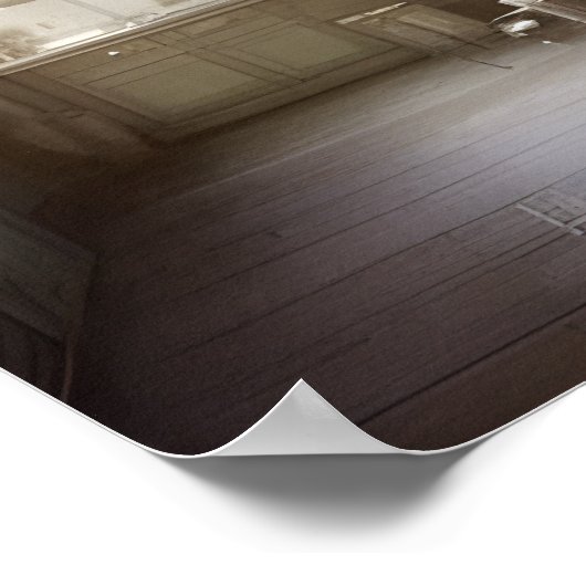 Cook's Kitchen Scene Digital Art Poster (Ecke)