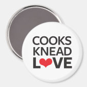 Cooks Knead Liebe Magnet (Vorderseite/Rückseite)
