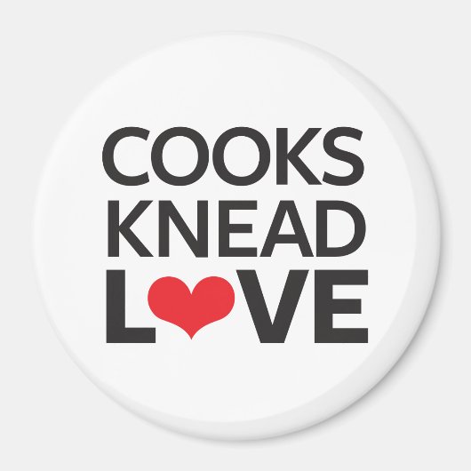 Cooks Knead Liebe Magnet (Vorne)