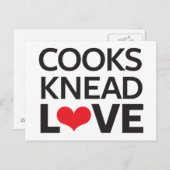 Cooks Knead Liebe Postkarte (Vorne/Hinten)
