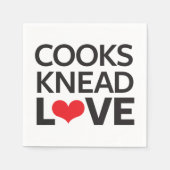 Cooks Knead Liebe Serviette (Vorderseite)