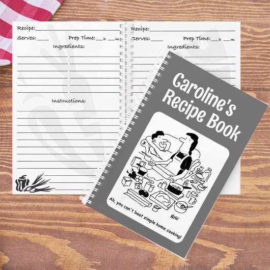 Cooks Personalisiertes Rezept-Notebook Notizblock