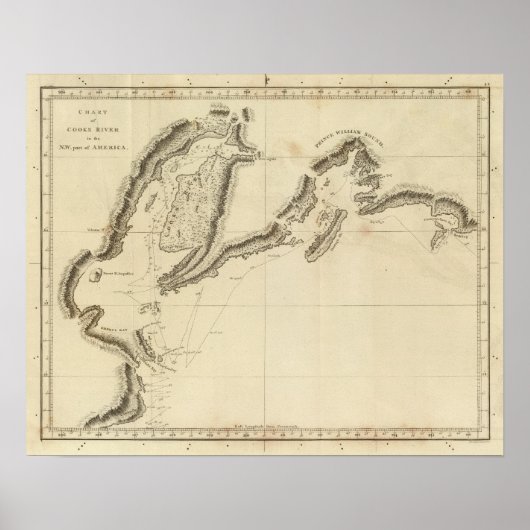 Cooks River, Alaska Poster (Vorne)