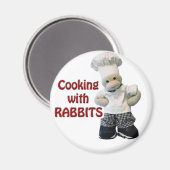 CookwifRabbits Kühlschrankmagnet (Vorderseite/Rückseite)
