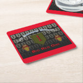 Cool 1. Infanterieabteilung Rechteckiger Pappuntersetzer (angewinkelt)