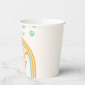 Cool 1 Retro Boy 1. Geburtstag Pappbecher (Links)