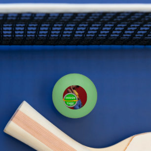 COOL! 1 Star Ping Pong Ball glühen in dunkelgrüner Tischtennisball