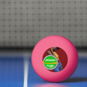 COOL! 1 Star Ping Pong Ball - Rosa - Benutzerdefin Tischtennisball