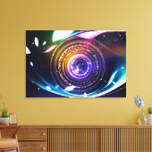 Cool 1 überzogene Canvas Leinwanddruck (Insitu (Wohnzimmer))