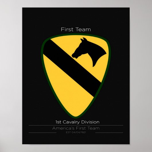 cool 1st Cavalry Division Poster (Vorne)