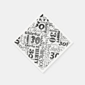 Cool 30. Geburtstag Napkins Serviette (Ecke)