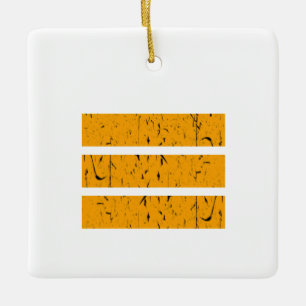 Cool 3 Line Symbol   Uniformity & Harmony Colorful Keramikornament
