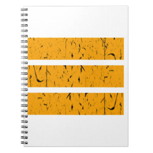 Cool 3-Linien-Symbol Einheitlichkeit & Harmonie Notizblock