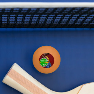 COOL! 3 Sterne Ping Pong Ball - Orange - Custom Tischtennisball