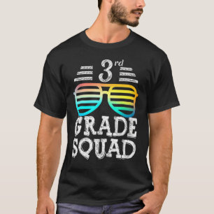 Cool 3rd Grade Squad Team Back To School Graduatio T-Shirt