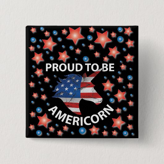 Cool 4. Juli rot, weiß und blau - amerikanisch Button (Vorderseite)