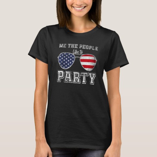 Cool 4th Of July Party T-Shirt (Vorderseite)