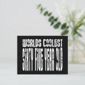 Cool 65. Geburtstagswelten Coolst 65. Postkarte (Stehend Vorderseite)