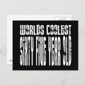 Cool 65. Geburtstagswelten Coolst 65. Postkarte (Vorne/Hinten)