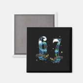 Cool 67 Six Seven Meme Fußball Drip Jungen K Magnet (Vorderseite/Rückseite)