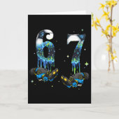 Cool 67 Six Seven Meme Fußball Footbyll Drip Junge Karte (Gelbe Blume)