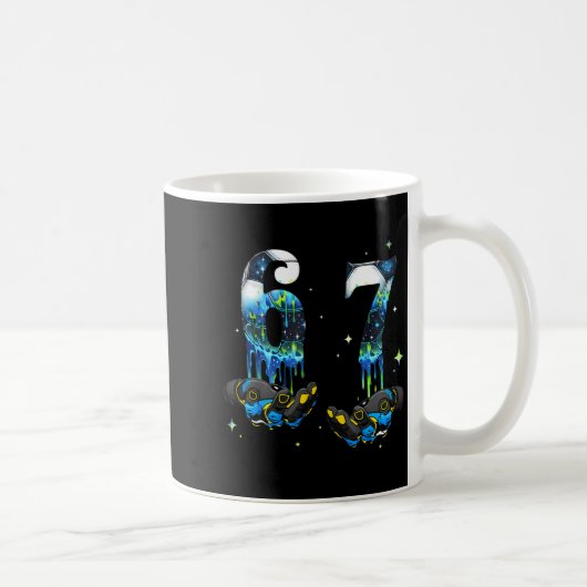 Cool 67 Six Seven Meme Soccer Football Drip Boys K Kaffeetasse (Rechts)