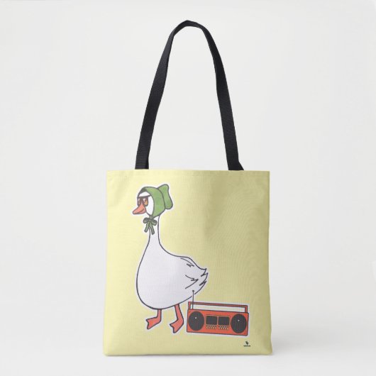 Cool 80er Bonnet Funny Kitchen GänseCartoon Tasche (Vorderseite)