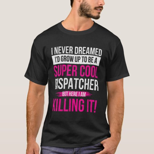 Cool 911-Dispatcher Operator Notruf Antwort T-Shirt (Vorderseite)