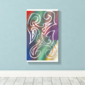 Cool abstract art leinwanddruck (Insitu (Holzboden))