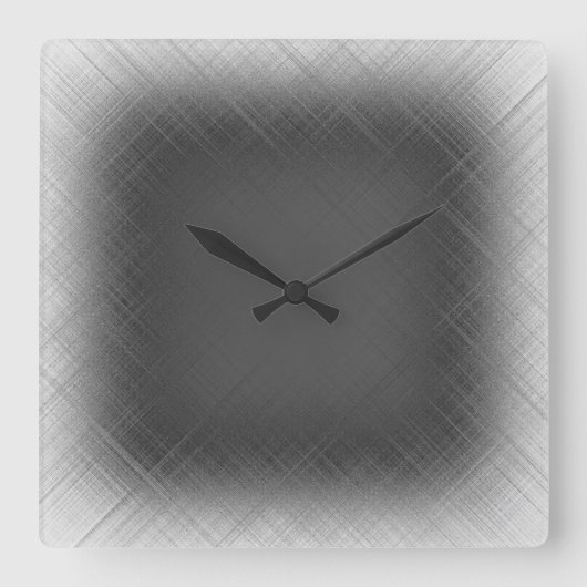 COOL Abstract Black and White Quadratische Wanduhr (Vorderseite)