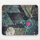 Cool Abstract Digital Graffiti Art Geometic Mousepad (Vorne)