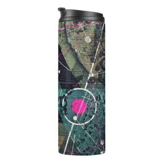 Cool Abstract Digital Graffiti Art Geometic Thermosbecher (Nach rechts gedreht)