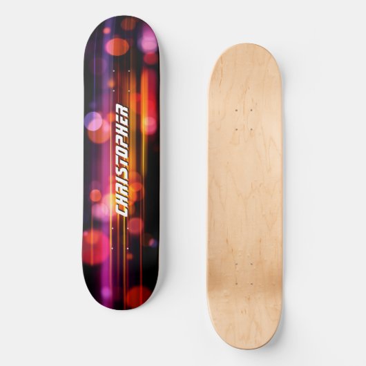 Cool Abstract Motion Graphic Style Skateboard (Vorderseite)
