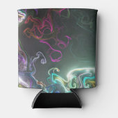 Cool Abstract Neon Liquid Art Black Dosenkühler (Vorderseite)