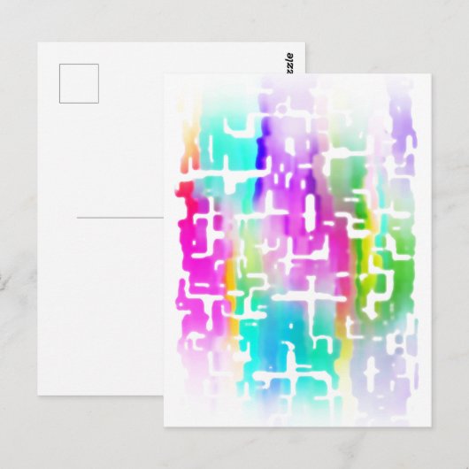 Cool Abstrakt Postkarte (Vorne/Hinten)