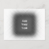 COOL Abstrakt Schwarz/Weiß Postkarte (Vorderseite)