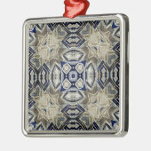 Cool Abstrakt Silbernes Ornament (Links)