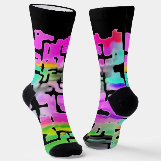 Cool Abstrakt Socken (Gewinkelt)
