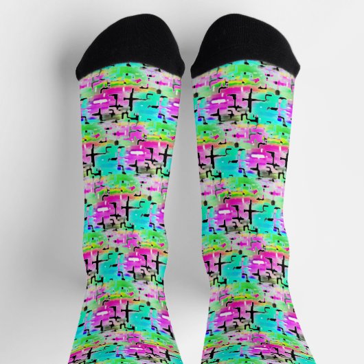 Cool Abstrakt Socken (Oben)