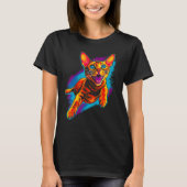 Cool Abyssinian Cat T-Shirt (Vorderseite)