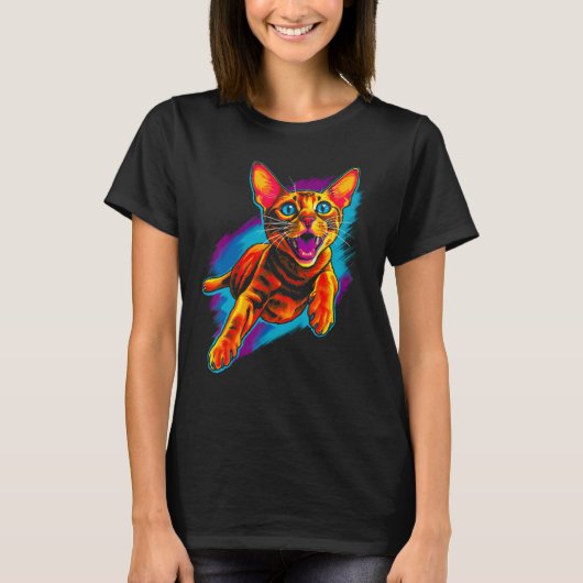 Cool Abyssinian Cat T-Shirt (Vorderseite)