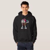 Cool Accordion Instrument Dabbing Accordionist Hoodie (Vorne ganz)