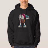 Cool Accordion Instrument Dabbing Accordionist Hoodie (Vorderseite)
