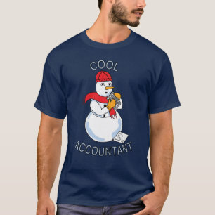 Cool Accountant Snowman T-Shirt