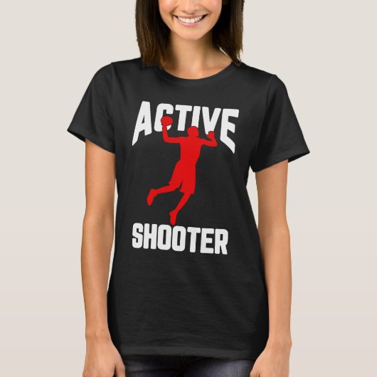 Cool Active Shooter Basketball Men Women T-Shirt (Vorderseite)