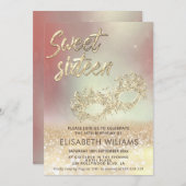 Cool Adorable Masquerade bezaubernd glatter ombre Einladung (Vorne/Hinten)